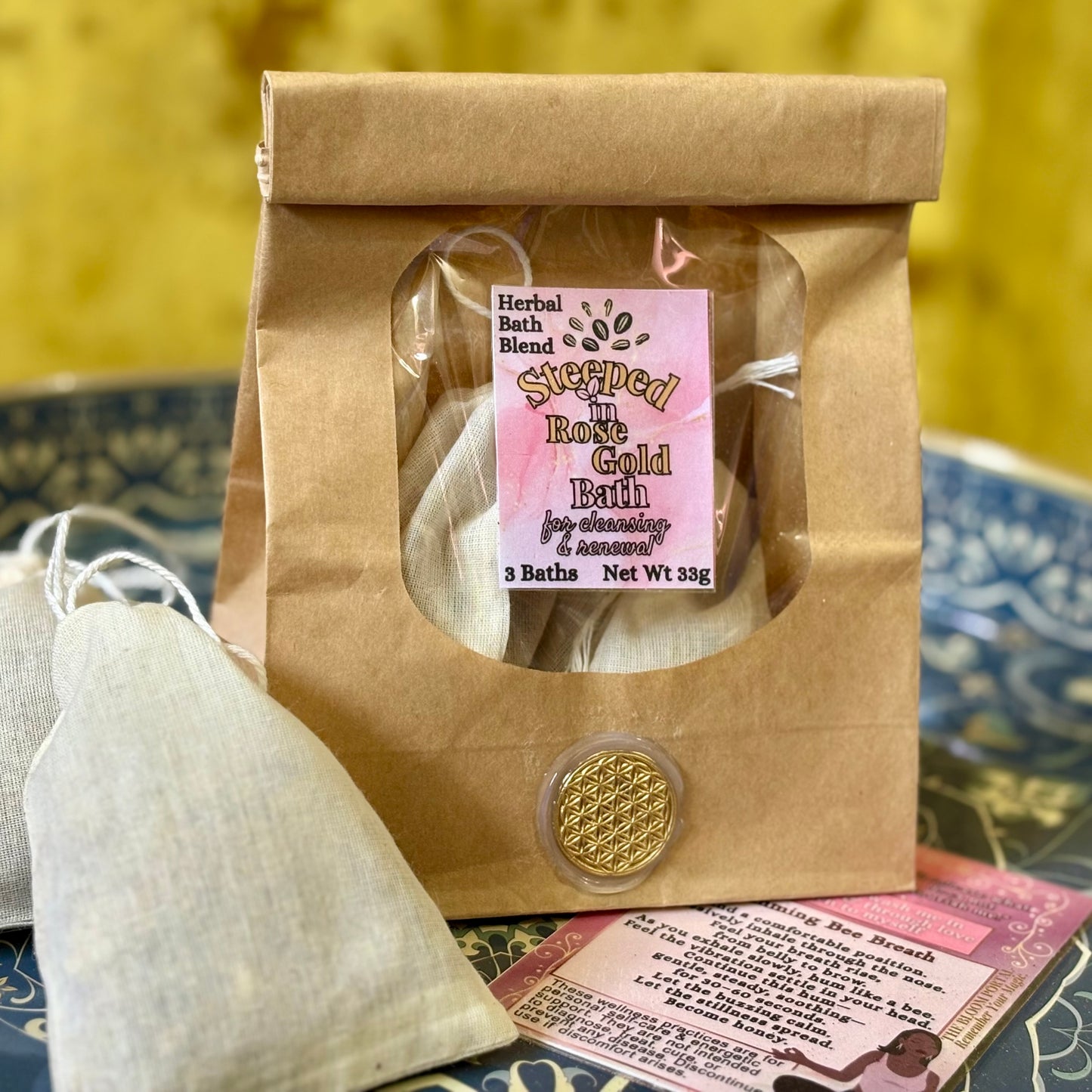 Steeped In Rose Gold Ritual Bath - 3pk